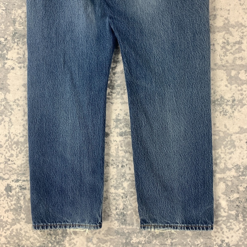 Levis Jeans Mens 36x28 Blue Pants‎ Faded 505 Straight Workwear Denim Tag 36x30 - Picture 8 of 15